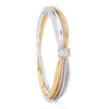 Ribbons Three Stone Ashoka Diamond Bangle