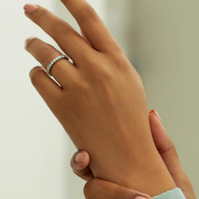 Full Hoop Platinum Diamond Eternity Ring