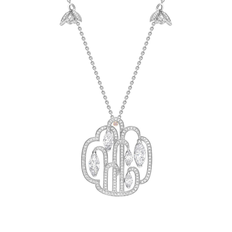Secret Garden Diamond Platinum Pendant