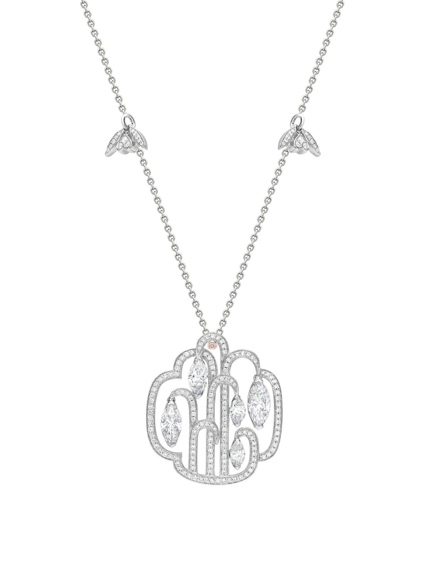 Secret Garden Diamond Platinum Pendant
