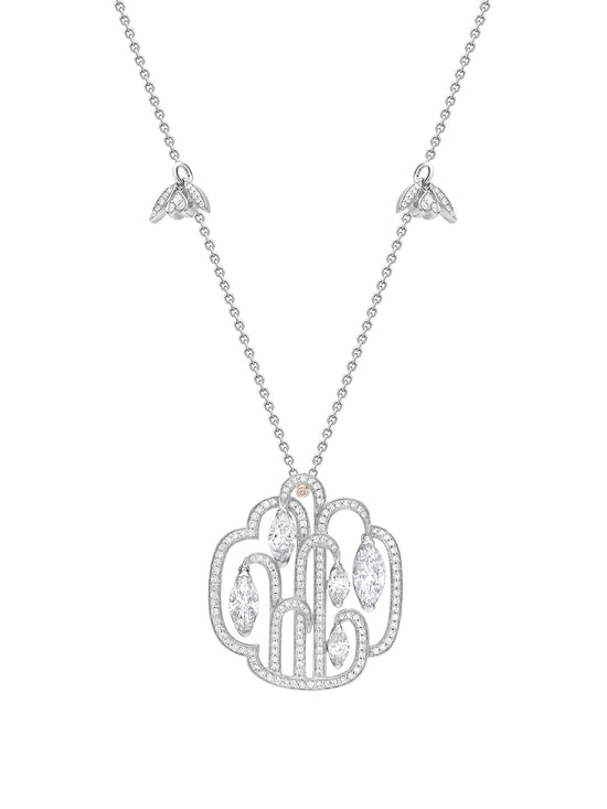 Secret Garden Diamond Platinum Pendant