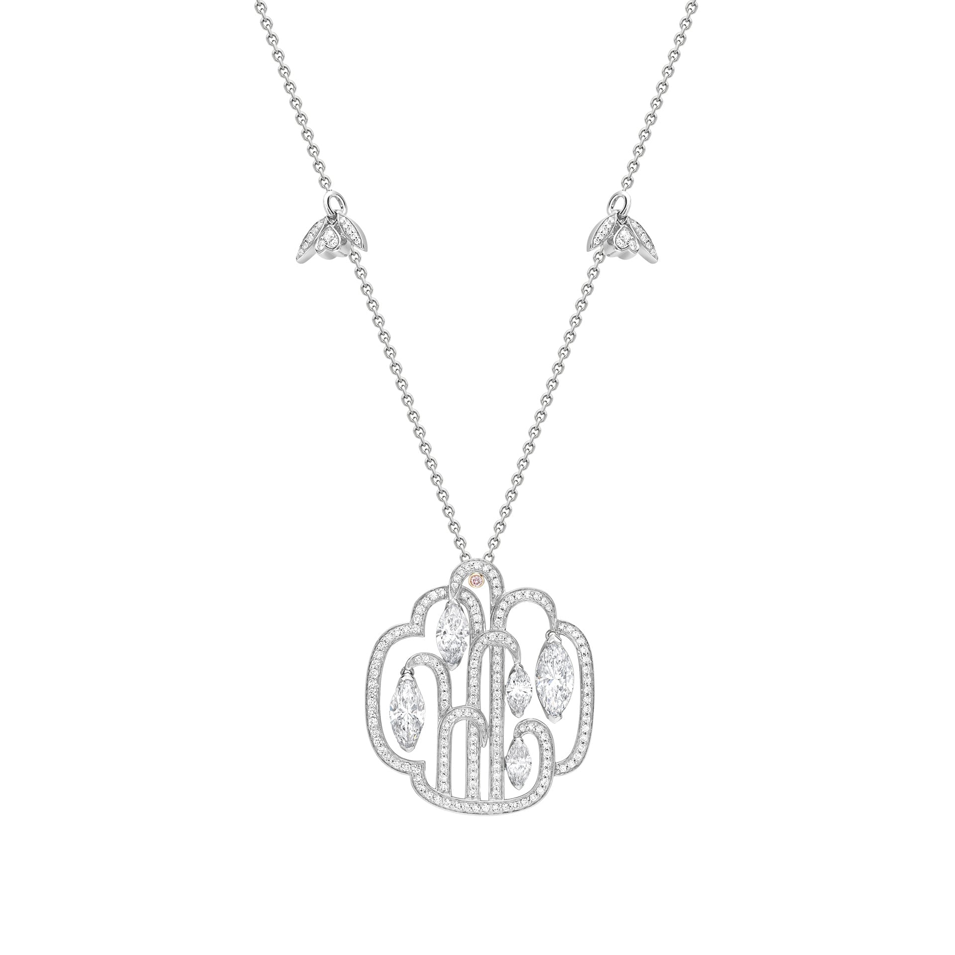 Secret Garden Diamond Platinum Pendant
