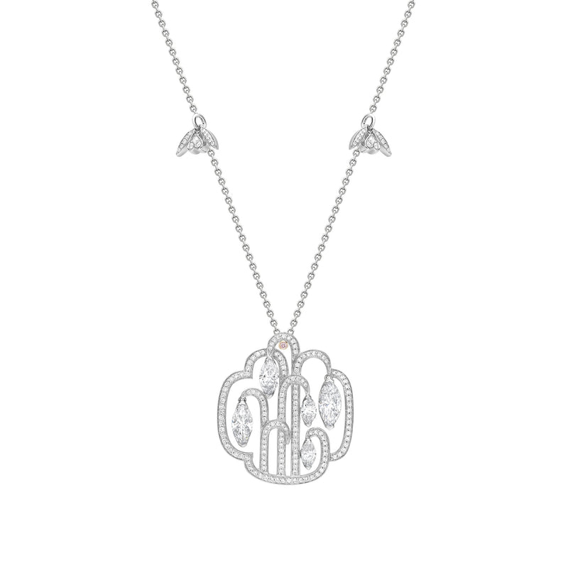 Secret Garden Diamond Platinum Pendant
