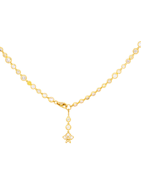 Secret Garden Laburnum Long Yellow Gold Necklace