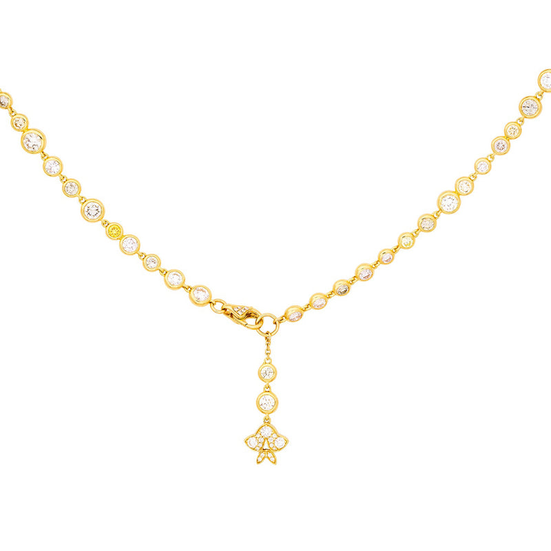 Secret Garden Laburnum Long Yellow Gold Necklace