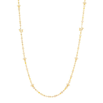 Secret Garden Laburnum Long Yellow Gold Necklace