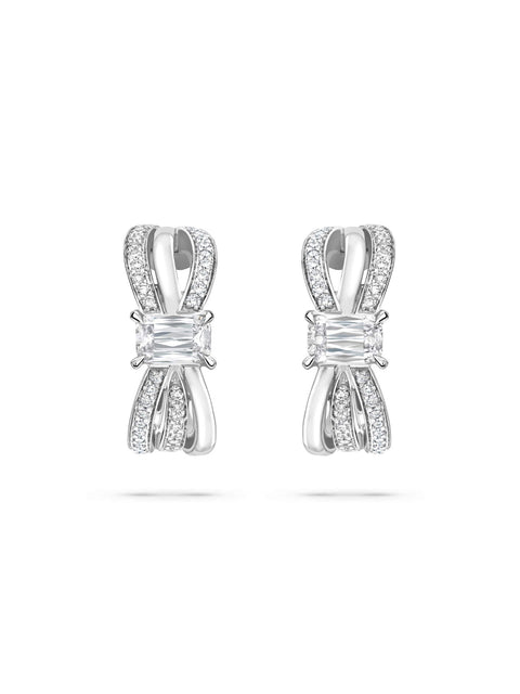 Ribbons Ashoka Diamond Hoop Earrings