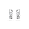 Ribbons Ashoka Platinum Diamond Earrings
