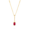 Classic Ruby Yellow Gold Pendant