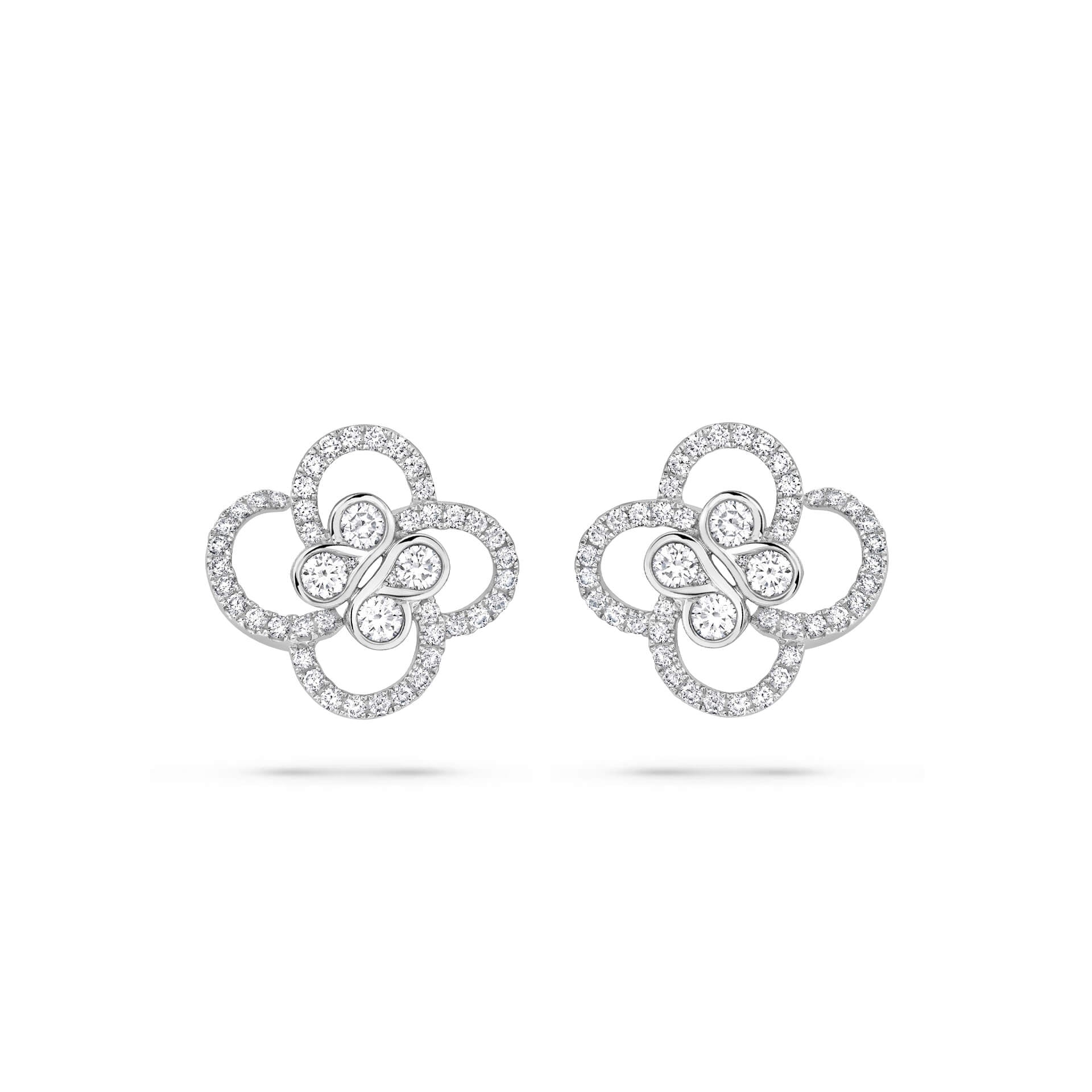 Be Boodles Platinum Diamond Earrings