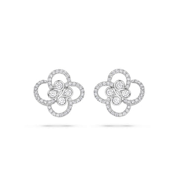 Be Boodles Platinum Diamond Earrings