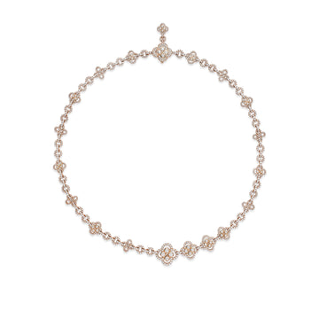 Be Boodles Rose Gold Asymmetric Necklace