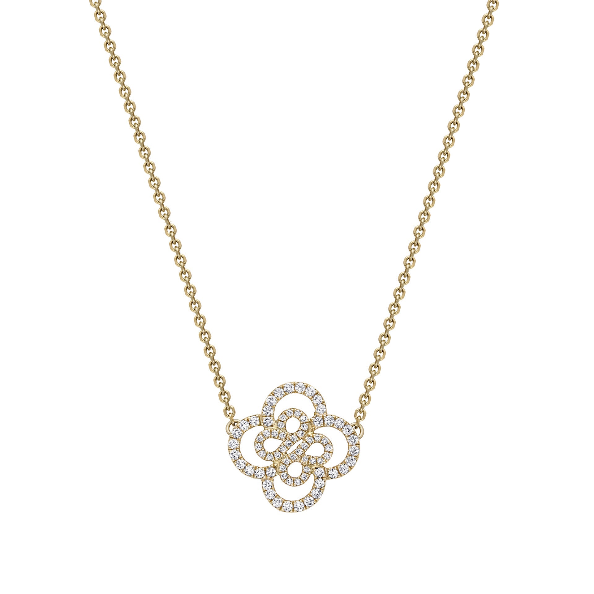 Be Boodles Double Motif Yellow Gold Pendant