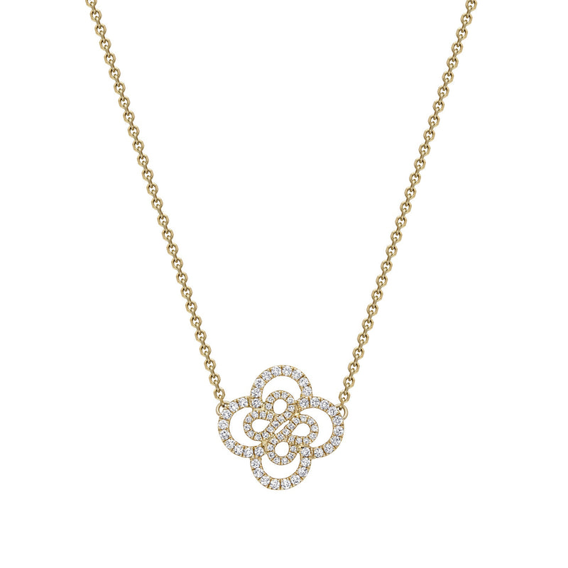 Be Boodles Double Motif Yellow Gold Pendant