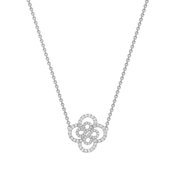 Be Boodles Double Motif Platinum Pendant