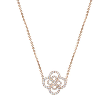 Be Boodles Double Motif Rose Gold Pendant