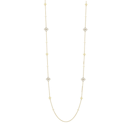 Be Boodles Long Yellow Gold Diamond Necklace | Boodles