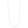 Be Boodles Long Rose Gold Diamond Necklace