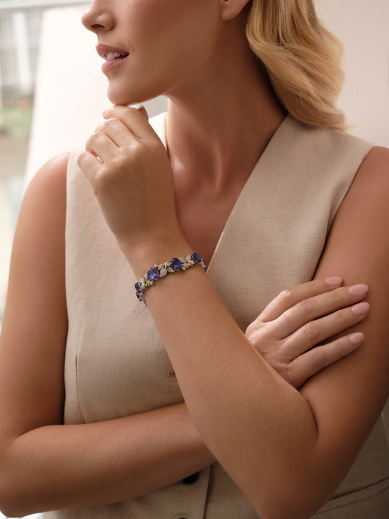 Secret Garden Verdure Tanzanite Diamond Bracelet