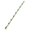 Florentine Emerald and Diamond Yellow Gold Bracelet