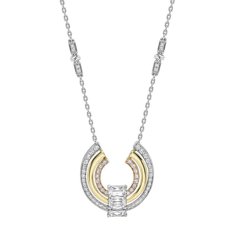 Ribbons Ashoka Three Stone Pendant