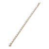 Classic Light Pillar Ashoka Diamond Yellow Gold Bracelet