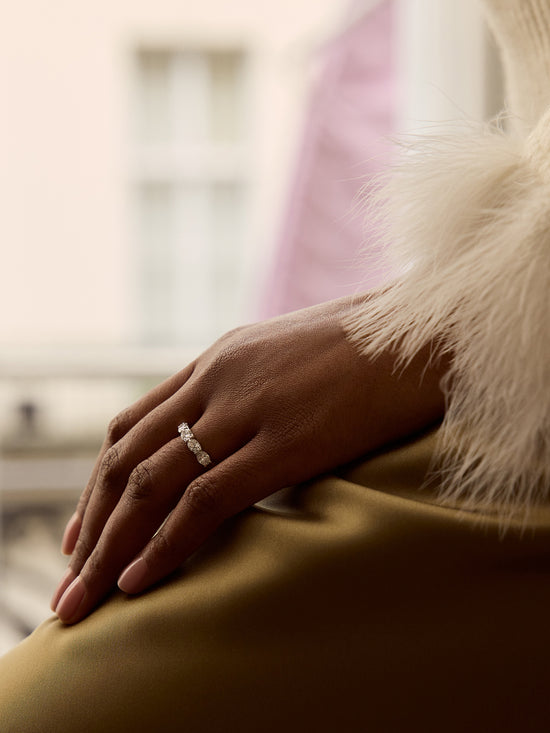 Classic Five Stone Oval Diamond Ring