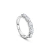 Classic Five Stone Oval Diamond Platinum Eternity Ring