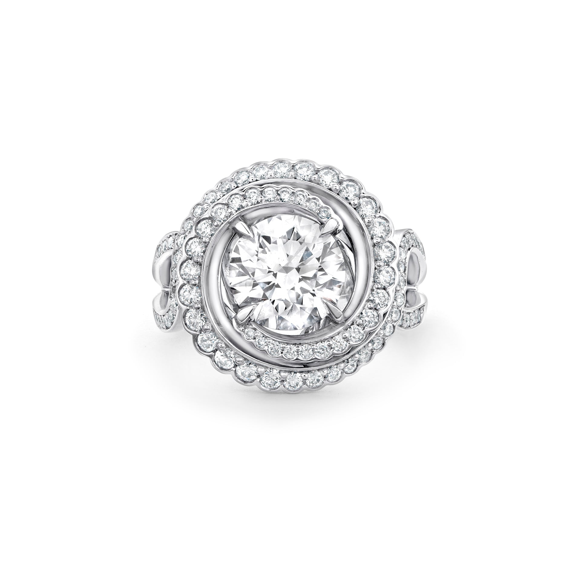 Monaco Diamond Platinum Ring | Boodles