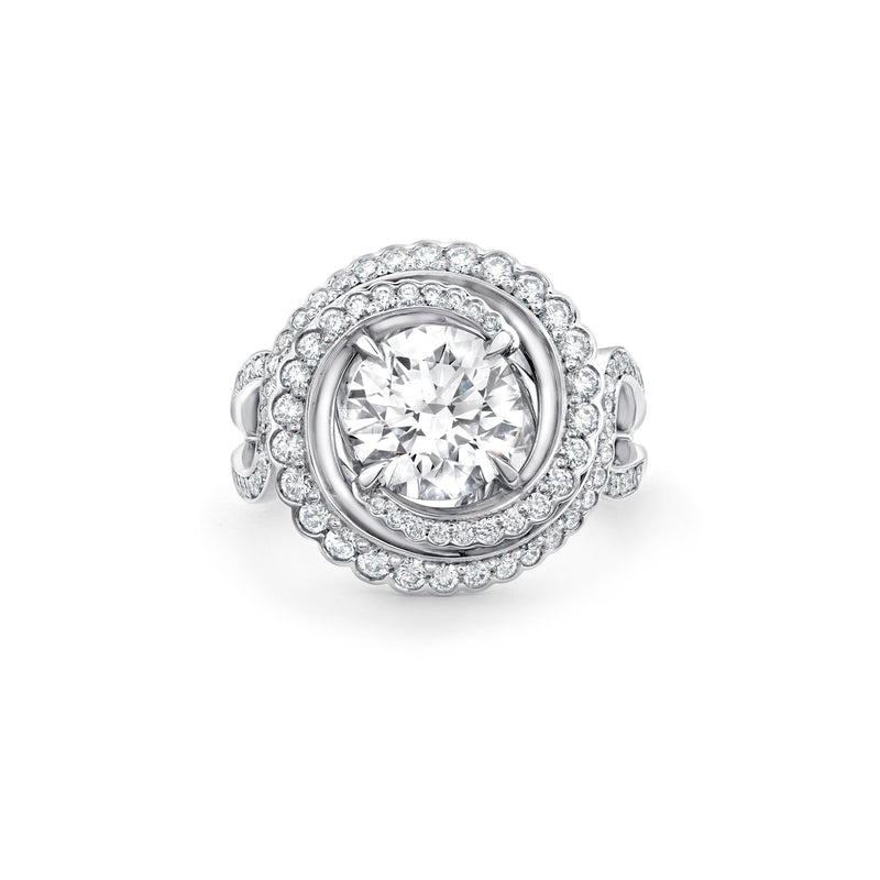 Monaco Diamond Platinum Ring | Boodles