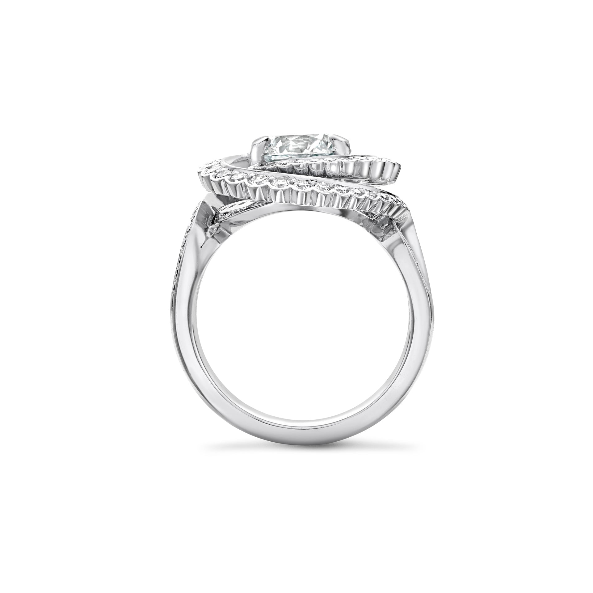 Monaco Diamond Platinum Ring | Boodles
