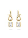 Florentine Ashoka Yellow Gold Diamond Earrings