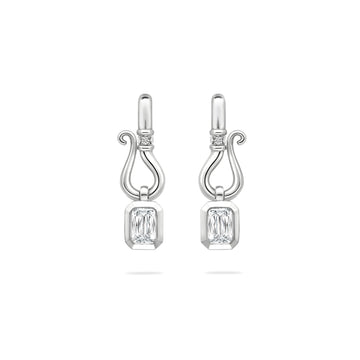 Florentine Ashoka Platinum Diamond Earrings
