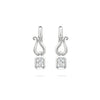 Florentine Ashoka Platinum Diamond Earrings