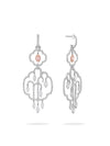 Secret Garden New Beginnings Pink and White Diamond Earrings