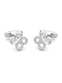 Be Boodles Platinum Diamond Cufflinks