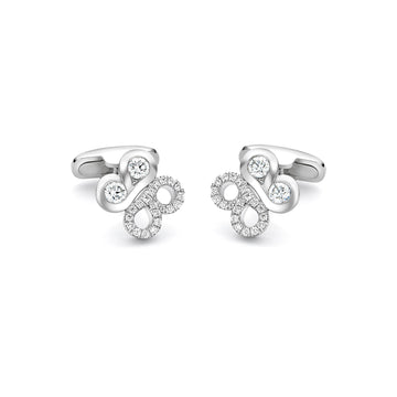 Be Boodles Platinum Diamond Cufflinks