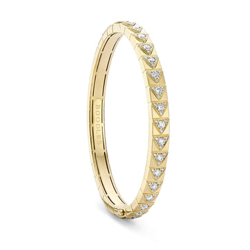 Be You Yellow Gold Diamond Bangle