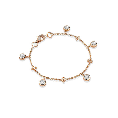 Beach Rose Gold Medium Diamond Bracelet