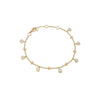 Beach Yellow Gold Diamond Anklet