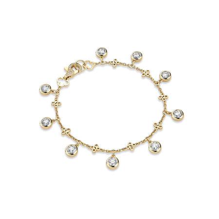 Beach Yellow Gold Large Diamond Bracelet