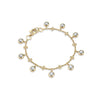 Beach Large Yellow Gold Diamond Bracelet