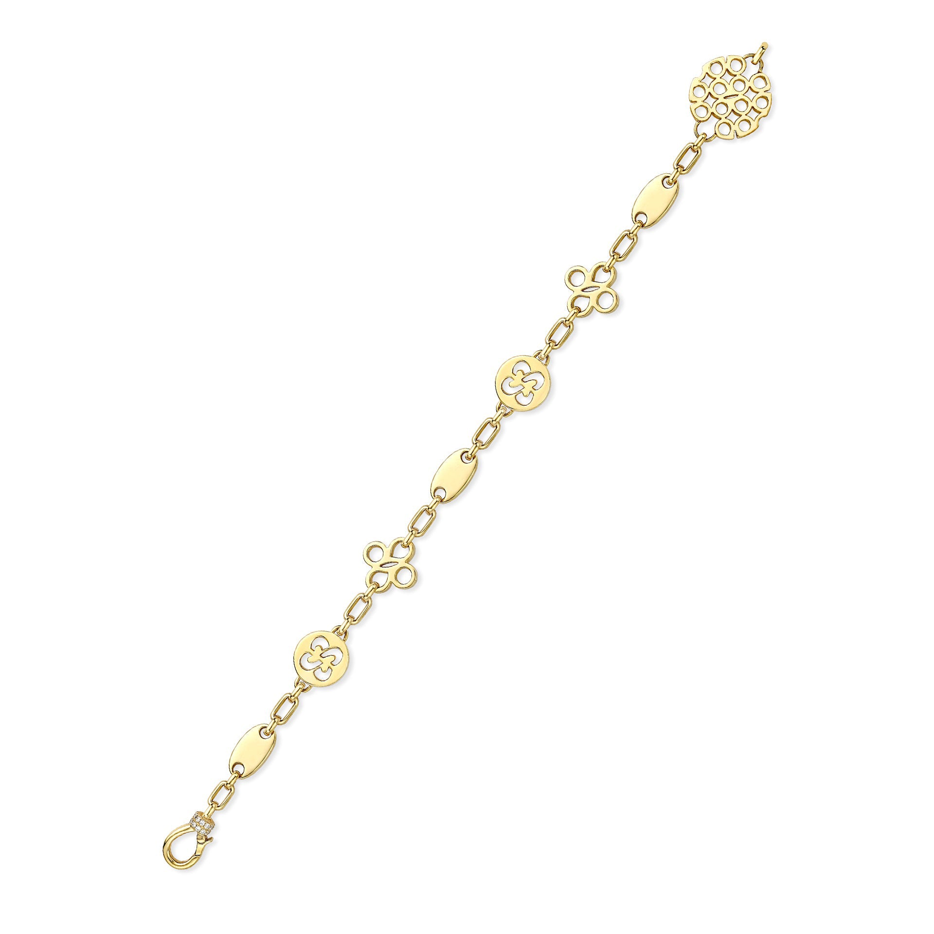 Be Boodles Bold Yellow Gold Diamond Bracelet