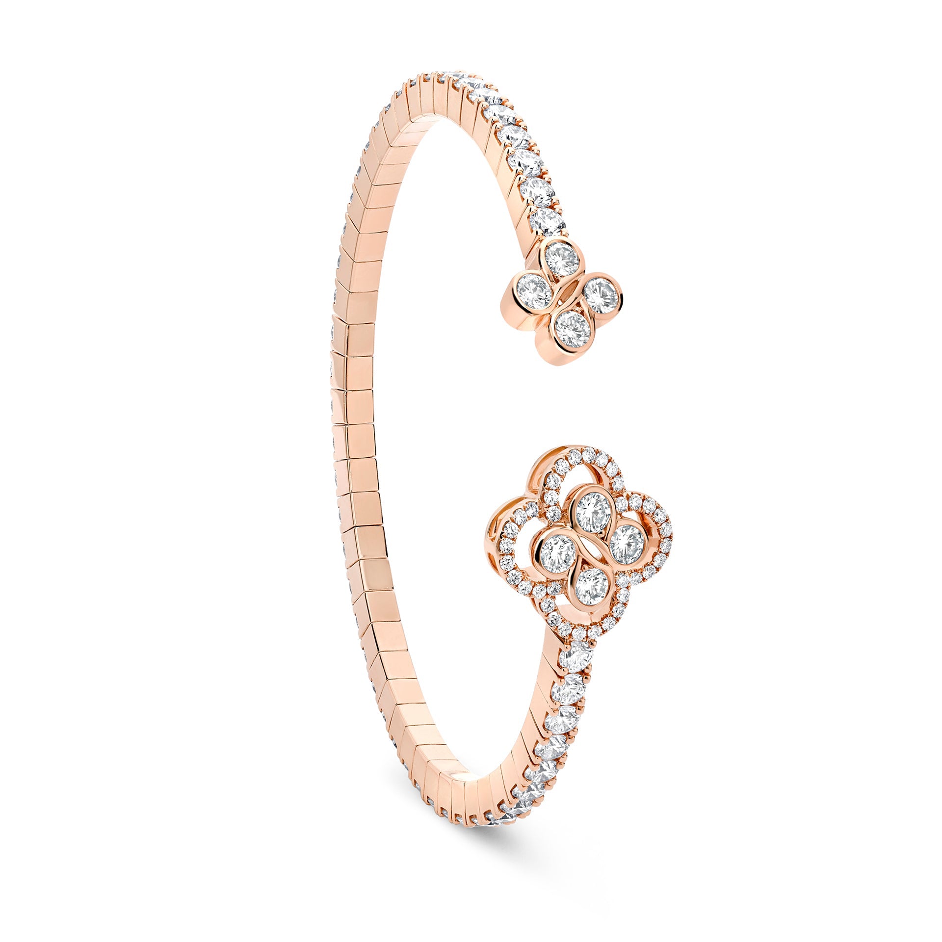 Be Boodles Rose Gold Diamond Bangle