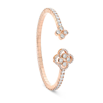 Be Boodles Rose Gold Diamond Bangle