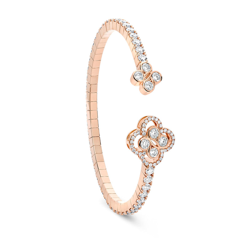 Be Boodles Rose Gold Diamond Bangle