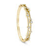Waterfall Yellow Gold Double Bangle