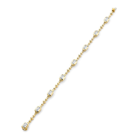 Florentine Ashoka Yellow Gold Diamond Bracelet