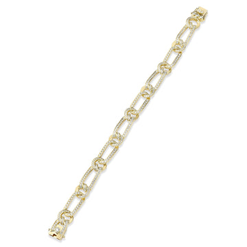 The Knot Yellow Gold Diamond Bracelet