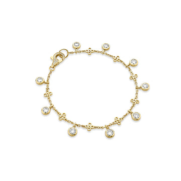 Beach Yellow Gold Diamond Bracelet
